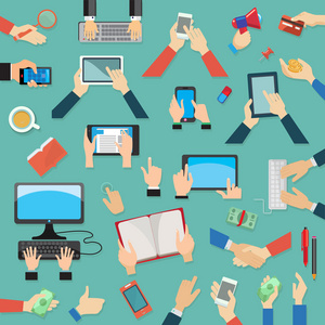 人类的鼻子电子产品 机械设备中的漫画创意